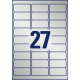 Этикетки Avery Zweckform L6011-20, Silver, Высокопрочные