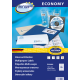 Pašlīmējošas uzlīmes Awery Economy ELA001, 38x21.2mm, 65 gab/loksnē, 100 lapas, baltas