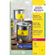 Pašlīmējošas uzlīmes Awery Zweckform L6111-20, 210x297mm, 1 gab/loksnē, 20 lapas, ūdensizturīgas, dzeltenas