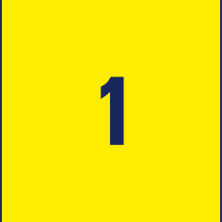 Pašlīmējošas uzlīmes Awery Zweckform L6111-20, 210x297mm, 1 gab/loksnē, 20 lapas, ūdensizturīgas, dzeltenas
