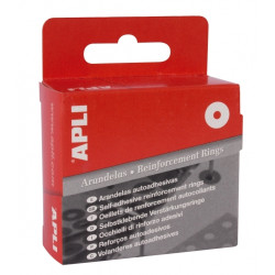 Nostiprinājuma gredzeni dokumentiem Apli 07111, Ø13mm, plastikāta, 500gab/iep, balti