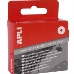 Nostiprinājuma gredzeni dokumentiem Apli 07111, Ø13mm, plastikāta, 500gab/iep, balti