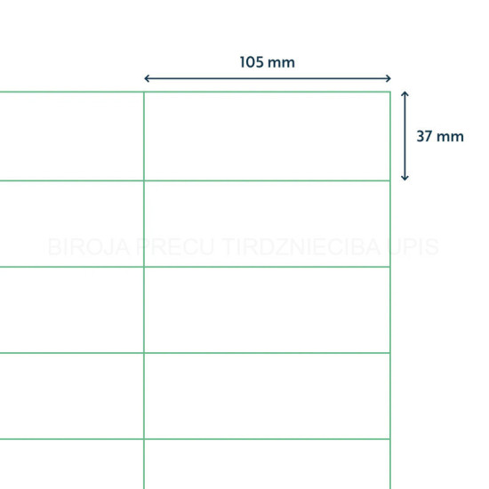 Etiķetes Q-CONNECT 105x37 (100 lpp.)