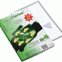 *Pašlīmējošas uzlīmes Rillprint 48,5x25,4mm, 44 gab/loksnē, 100 lapas, baltas