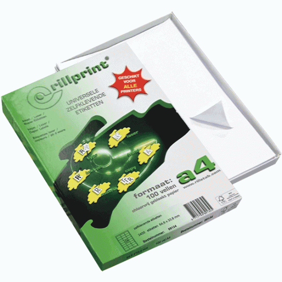 Термобумага Rillprint 89102, White, Crisp Print