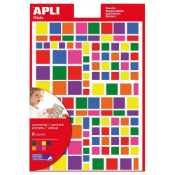 Pašlīmējošas uzlīmes Apli apaļas, asorti
