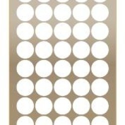Pašlīmējošas uzlīmes marķēšanai Charlot Ø12mm, 60gab/lapā, apaļas, baltas
