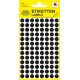 Pašlīmējošas uzlīmes Zweckform 3009, Ø8mm, apaļas, 416gab/iep, melnas
