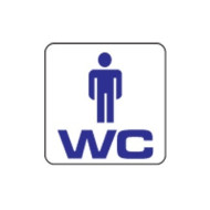 Наклейка WC Мужчина, Black