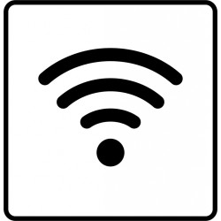 Стикер Charlot Wi-Fi, White, Персонализируемый