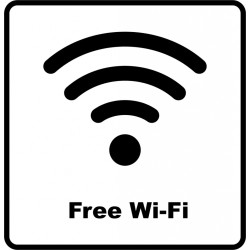 Стикер Charlot Wi-Fi, White, Персонализируемый