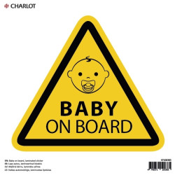 Uzlīme Charlot 150x150mm, Baby on board