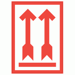 Транспортные этикетки Charlot Направленные стрелки, Red