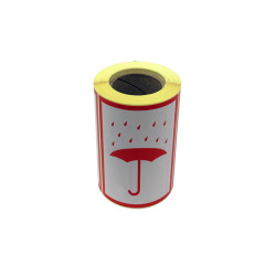Uzlīmes Charlot Turēt sausu 74x104mm, 250gab/rullī, sarkans