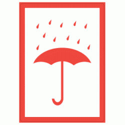Клеевые этикетки Charlot Dry Keep, Red, Защита от влаги