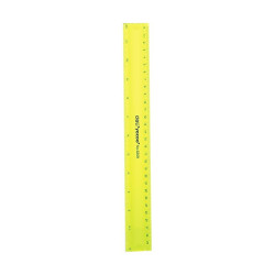 Lineāls Deli 30cm, lokans, asorti