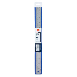 Lineāls Deli 30cm, lokans, metāla