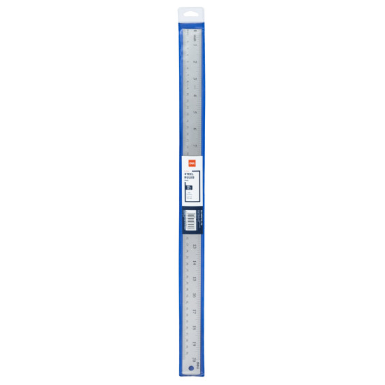 Lineāls Deli 50cm, lokans, metāla