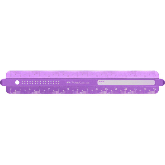 *Lineāls Faber-Castell Sparkle 15cm, plastmasas, asorti