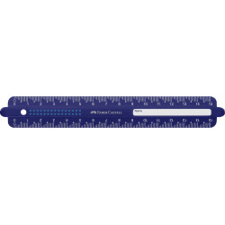 Lineāls Faber-Castell Dots 15cm, plastmasas, asorti