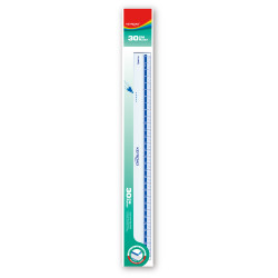 Lineāls Keyroad 30cm, caurspīdīgs, iepakojumā