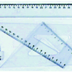 *Lineālu komplekts Koh-I-Noor SS891 4gab/iep., plastmasas, dūmu