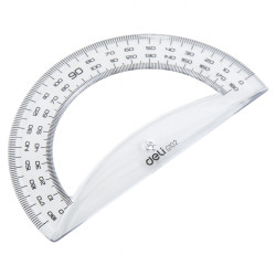 Transportieris Deli 180°, 12cm, caurspīdīgs