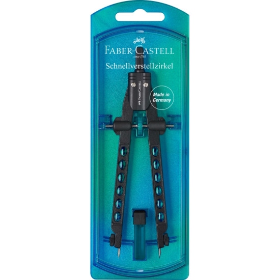 Циркуль Faber-Castell Factory, Pearl Blue, Механизм Быстрой Установки
