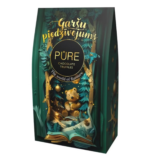 Piena šokolādes trifeles Pure Ziema, asorti, 120g
