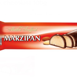 Marcipāna batoniņš Maître Truffout ar tumšās šokolādes glazūru, 100g