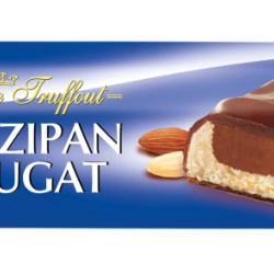 Marcipāna batoniņš Maître Truffout ar piena šokolādes glazūru un nugu, 75g