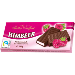 Piena šokolāde Maitre Truffout ar aveņu pildijumu, 100g
