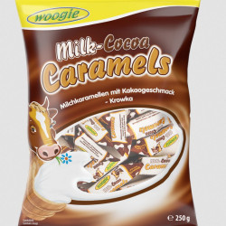 Piena karameles Woogie ar kakao garšu, 250g