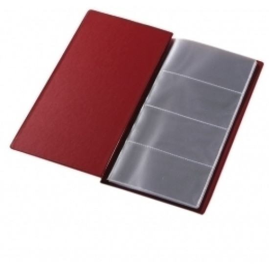*Vizītkaršu bloks Panta Plast PVC, 96 vizītkartēm, melns
